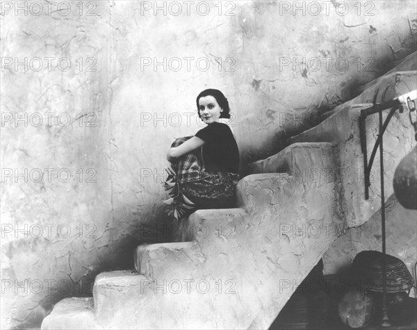 Greta Garbo on-set of the Silent Film, "The Torrent", 1926