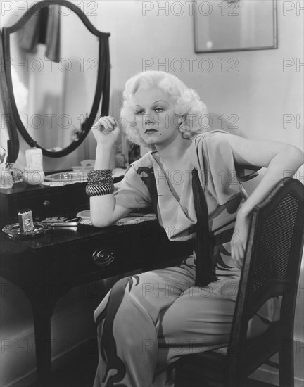 Jean Harlow, on-set of the Film, "China Seas", 1935