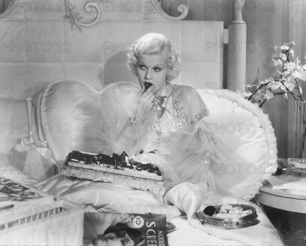 Jean Harlow, on-set of the Film, "Dinner at Eight", 1933