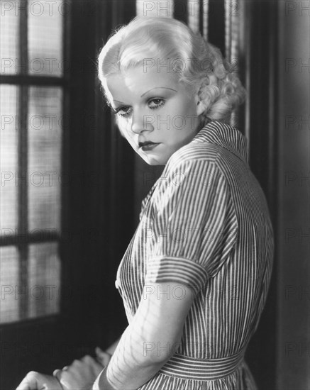 Jean Harlow, on-set of the Film, "Hold your Man", 1933