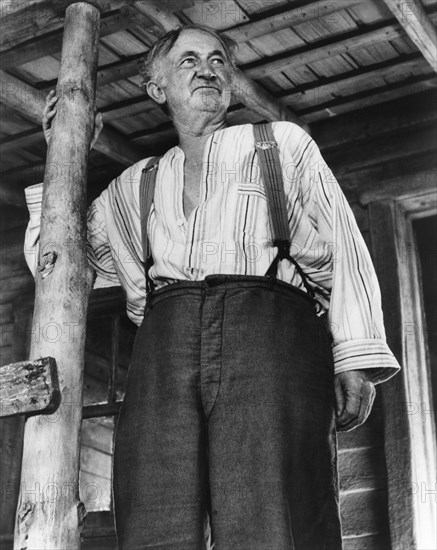 Walter Brennan, on-set of the Film, "Good-bye, My Lady", Warner Bros., 1956