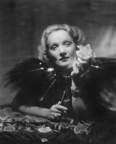 Marlene Dietrich, on-set of the Film, "The Scarlett Empress", Paramount Pictures, 1934