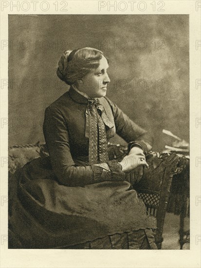 Louisa May Alcott (1832-88), American Novelist, Portrait, 1880's