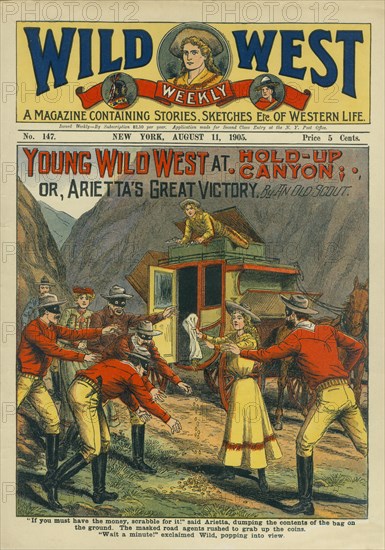 Cover of Wild West Weekly Magazine, No. 147, August 11, 1905