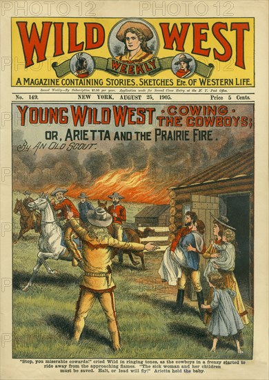 Cover of Wild West Weekly Magazine, No. 149, August 25, 1905