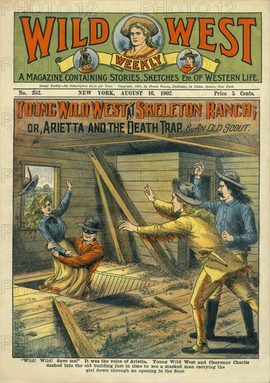 Cover of Wild West Weekly Magazine, No. 252, August 16, 1907