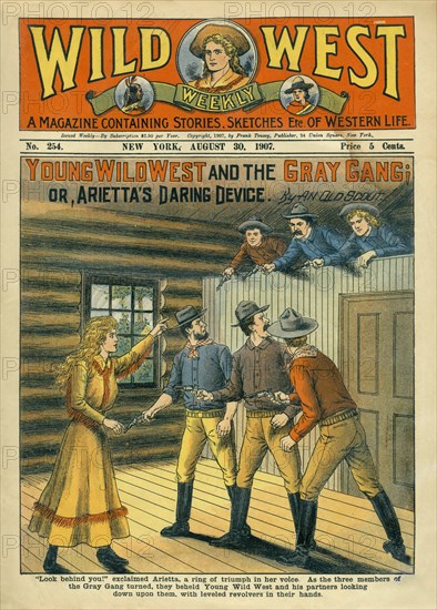 Cover of Wild West Weekly Magazine, No. 254, August 30, 1907