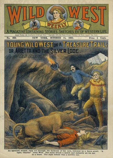 Cover of Wild West Weekly Magazine, No. 260, October 11, 1907
