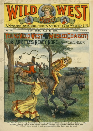 Cover of Wild West Weekly Magazine, No. 291, May 15, 1908