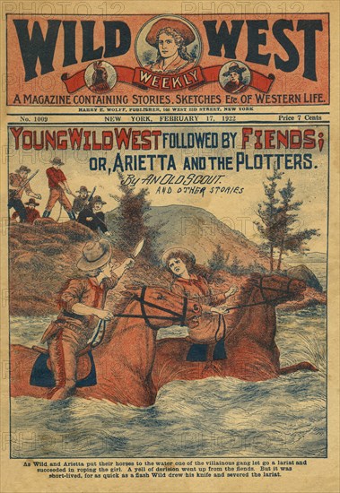 Cover of Wild West Weekly Magazine, No. 1009, February 17, 1922