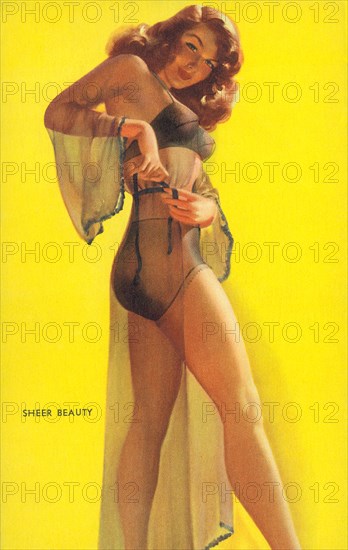 "Sheer Beauty", Mutoscope Card, 1940s