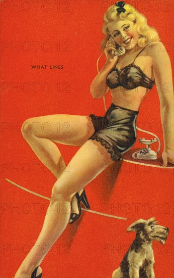 "What Lines", Mutoscope Card, 1940s