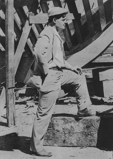 Jack London (1876-1916), American Novelist, Portrait, 1905