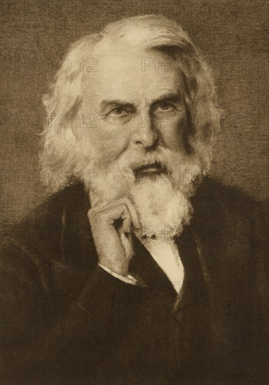 Henry Wadsworth Longfellow (1807-82), American Poet and Educator, Portrait, circa 1882