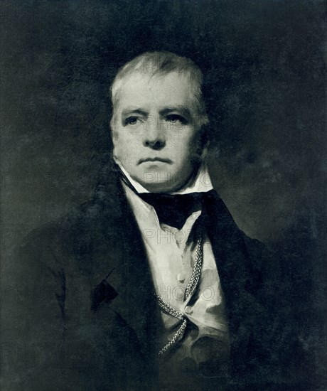 Sir Walter Scott (1771-1832), Scottish Historical Novelist, Playwright and Poet, Portrait, Painting by Sir Henry Raeburn, 1822