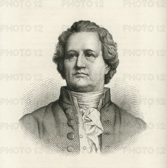Johann Wolfgang von Goethe (1749-1832), German Writer and Statesman, Portrait, Engraving, 1873