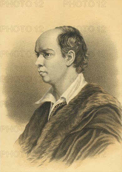 Oliver Goldsmith (1728-74), Irish Novelist, Playwright and Poet, Portrait, Engraving after the Picture by Sir Joshua Reynolds