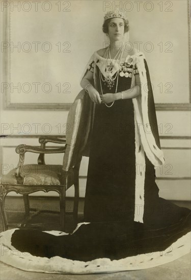 Louise Mountbatten, (1889-1965), Crown Princess of Sweden, later Queen of Sweden through her Marriage to Gustaf VI Adolf, Portrait, 1925