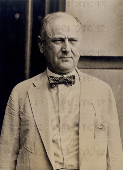 U.S. Attorney General Harry M. Daugherty under President Warren G. Harding, resigned from his position during Teapot Dome Scandal, Portrait, 1924