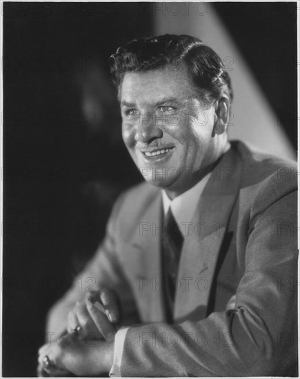 George Bancroft, Publicity Portrait with Cigarette, 1930's