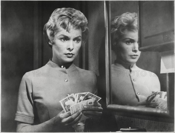 Janet Leigh, on-set of the Film, "Psycho", 1960