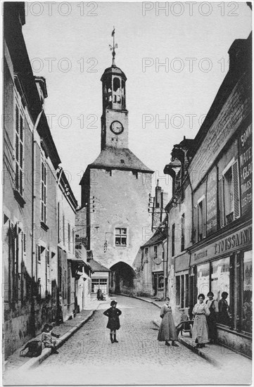 Rue de la Prison with Prison Tower in Background, Vierzon, France, 1910