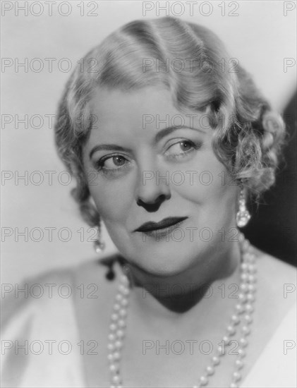 Mary Boland, Head and Shoulders Publicity Portrait for the Film, "Evenings for Sale", Paramount Pictures, 1932
