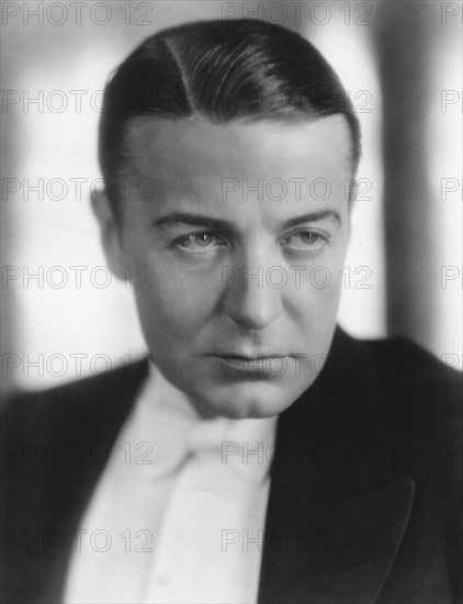 Clive Brook, Publicity Portrait for the Film, "Slightly Scarlet", Paramount Pictures, 1930