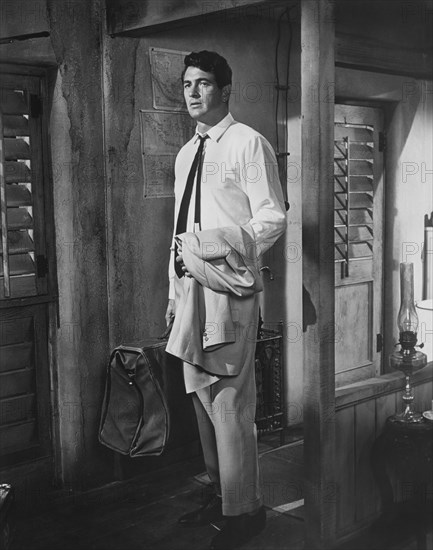 Rock Hudson, on-set of the Film, "Come September", Universal Pictures, 1961