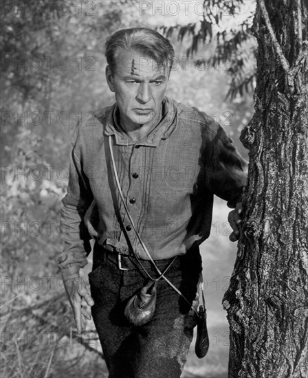 Gary Cooper, on-set of the Film, "Friendly Persuasion", Allied Artists, 1956