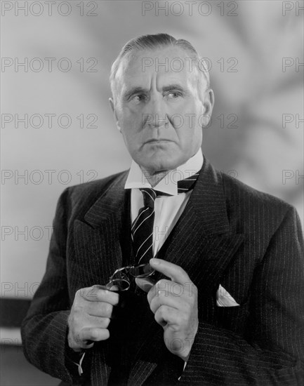 Donald Crisp, Publicity Portrait for the Film, "Beloved Brat", First National Picture, 1938