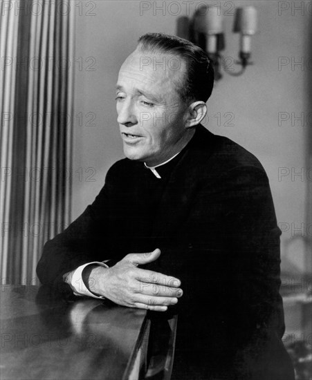 Bing Crosby, on-set of the Film, "Say One for Me", 20th Century-Fox, 1959