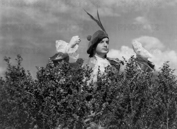 Robert Donat, on-set of the Film, "The Ghost Goes West", United Artists, 1935