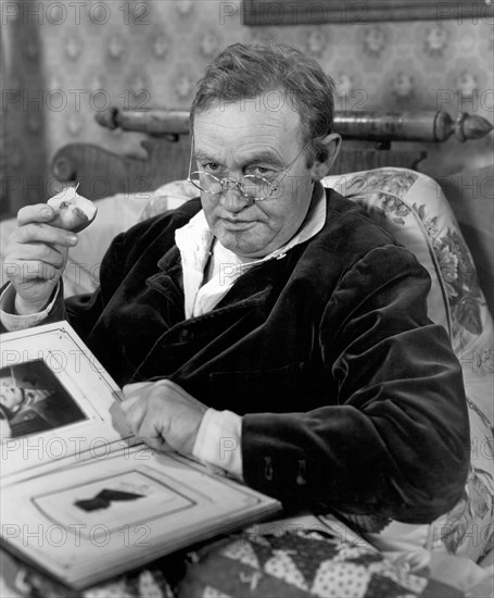 Barry Fitzgerald, on-set of the Film, "Welcome Stranger", Paramount Pictures, 1947