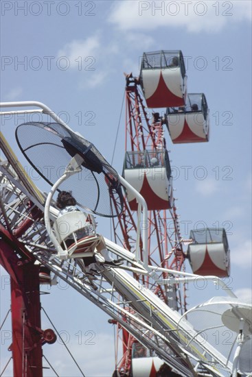 Amusement Park Ride, Coney Island, New York, USA, August 1961