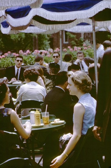 Outdoor Lunch, New York City, New York, USA, July 1961