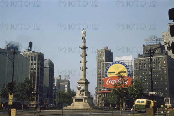 Columbus Circle, New York City, New York, USA, July 1961