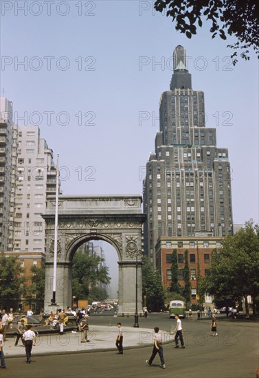 Washington Square Park, New York City, New York, USA, July 1961