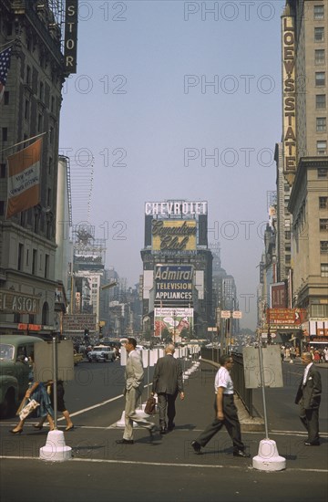 Street Scene, Times Square, New York City, New York, USA, July 1961