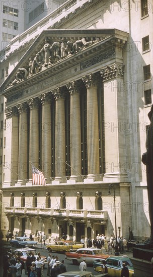 New York Stock Exchange Building, New York City, New York, USA, July 1961