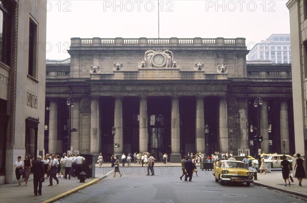 Pennsylvania Station, Façade, New York City, New York, USA, July 1961