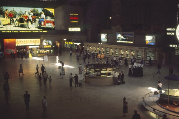 Grand Central Terminal, Main Concourse, New York City, New York, USA, July 1961