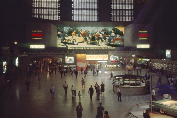 Grand Central Terminal, Main Concourse, New York City, New York, USA, July 1961