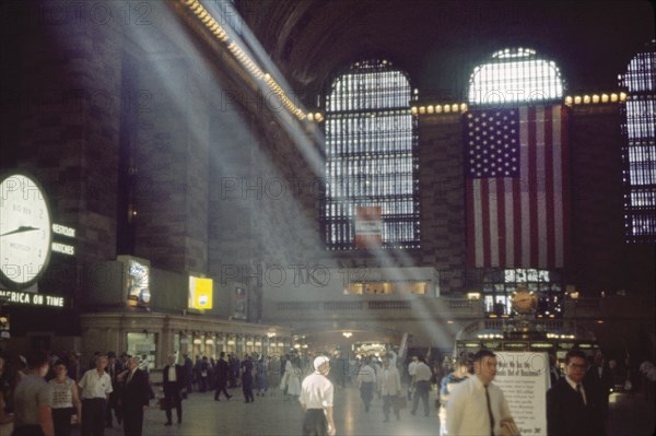 Grand Central Terminal, Main Concourse, New York City, New York, USA, July 1961