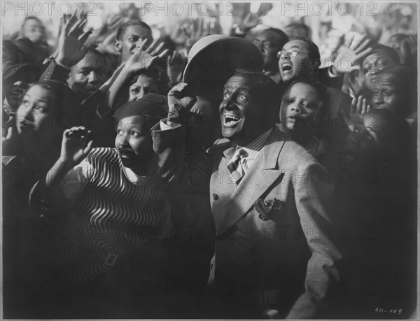 Al Jolson, on-set of the Film, "The Singing Kid", 1936