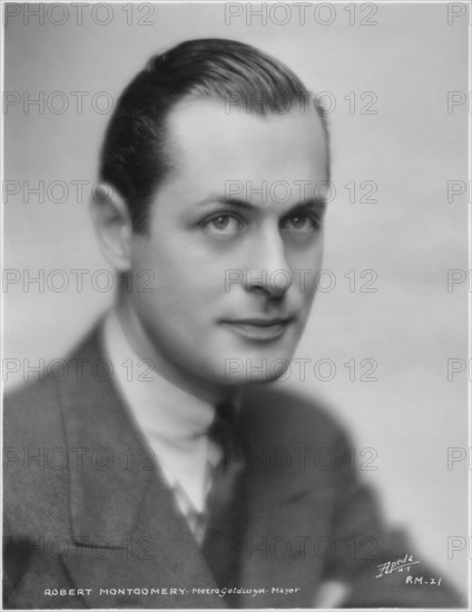 Actor Robert Montgomery, Publicity Portrait, MGM, 1930's