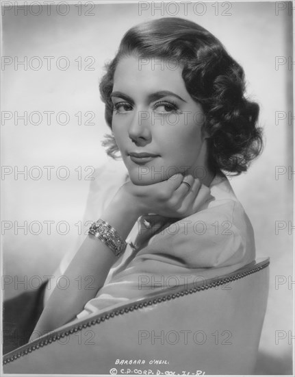 Barbara O'Neil, Publicity Portrait for the Film, "I Am The Law", Columbia Pictures, 1938