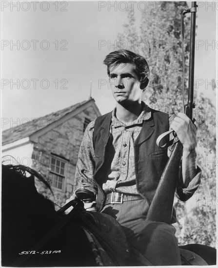 Anthony Perkins, on-set of the Film, "Friendly Persuasion", Allied Artists, 1956