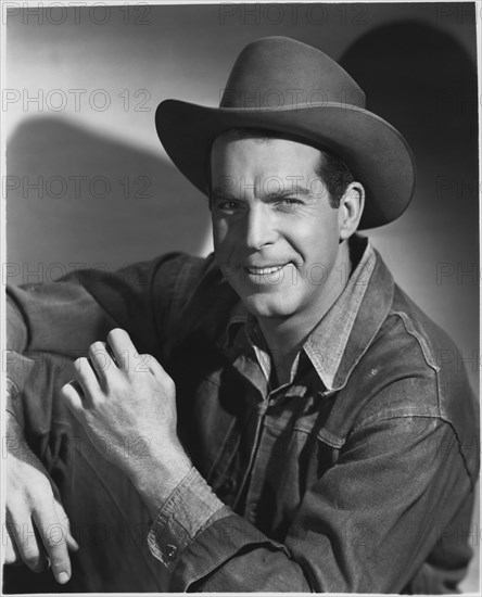 Fred MacMurray, Publicity Portrait for the Film, "Smoky", 20th Century-Fox, 1946