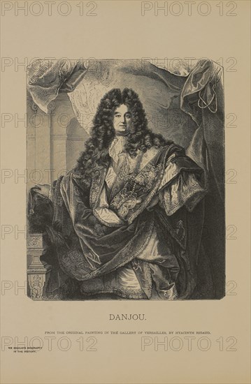 Danjou, Woodcut Engraving from the Original Painting by Hyacinthe Rigaud, The Masterpieces of French Art by Louis Viardot, Published by Gravure Goupil et Cie, Paris, 1882, Gebbie & Co., Philadelphia, 1883